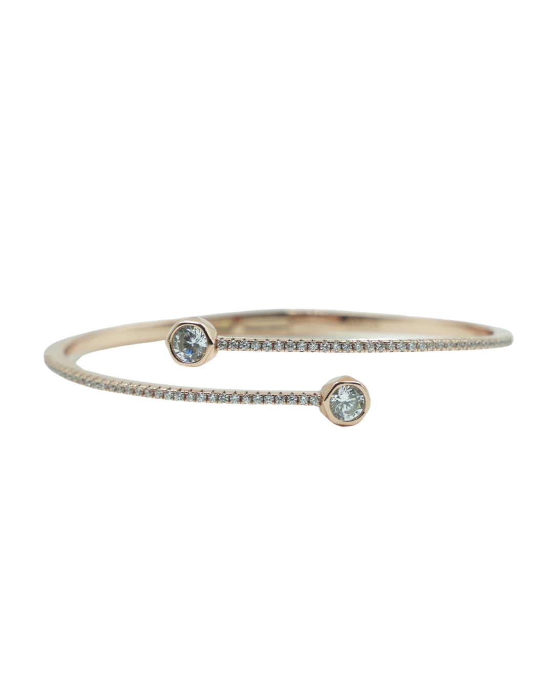 Bypass Moissanite Bangle