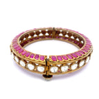 Ruby Moissanite Eternity Bangle