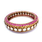 Ruby Moissanite Eternity Bangle