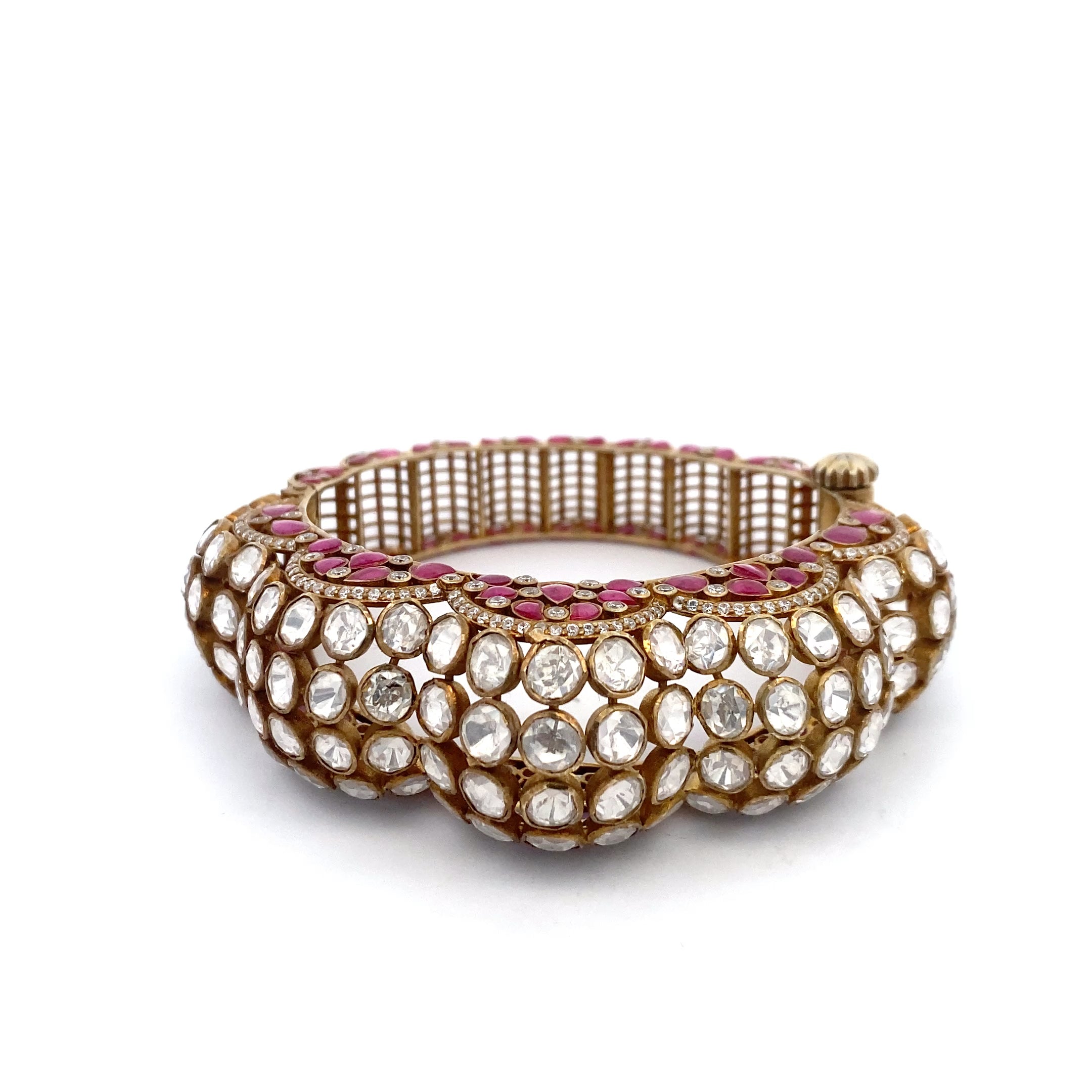 Imperial Moissanite Ruby Bangle