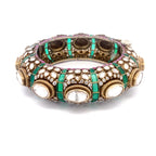Regal Moissanite Green Bangle