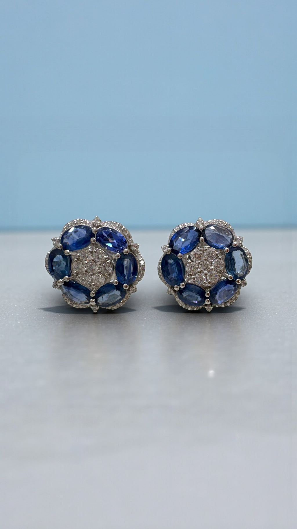 Ocean Royale Tanzanite Floral Studs