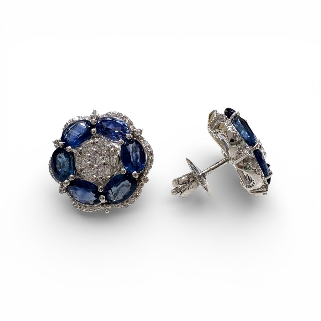 Ocean Royale Tanzanite Floral Studs