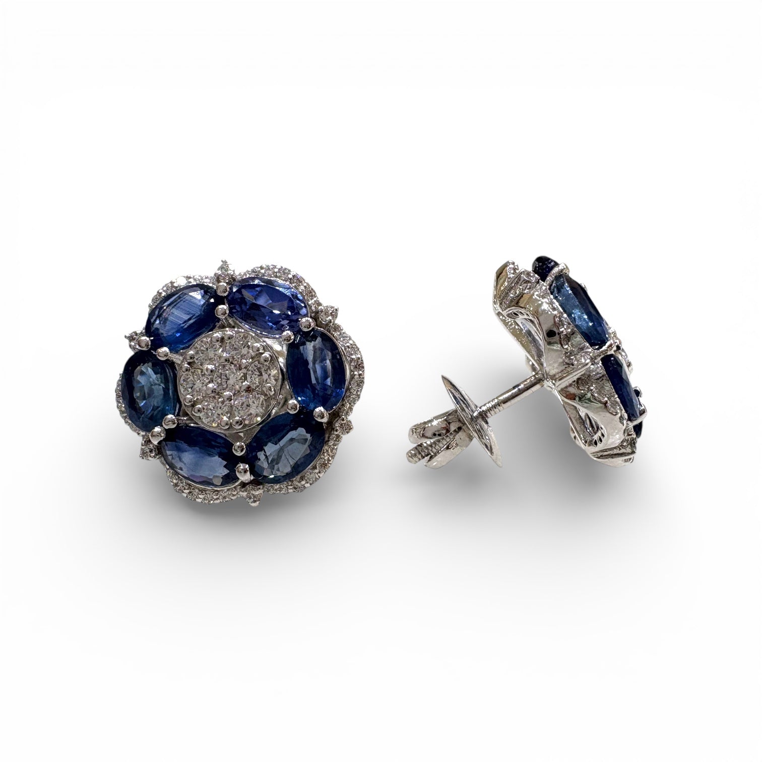 Ocean Royale Tanzanite Floral Studs