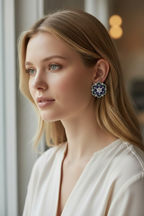 Emerald Tanzanite Luxe Studs