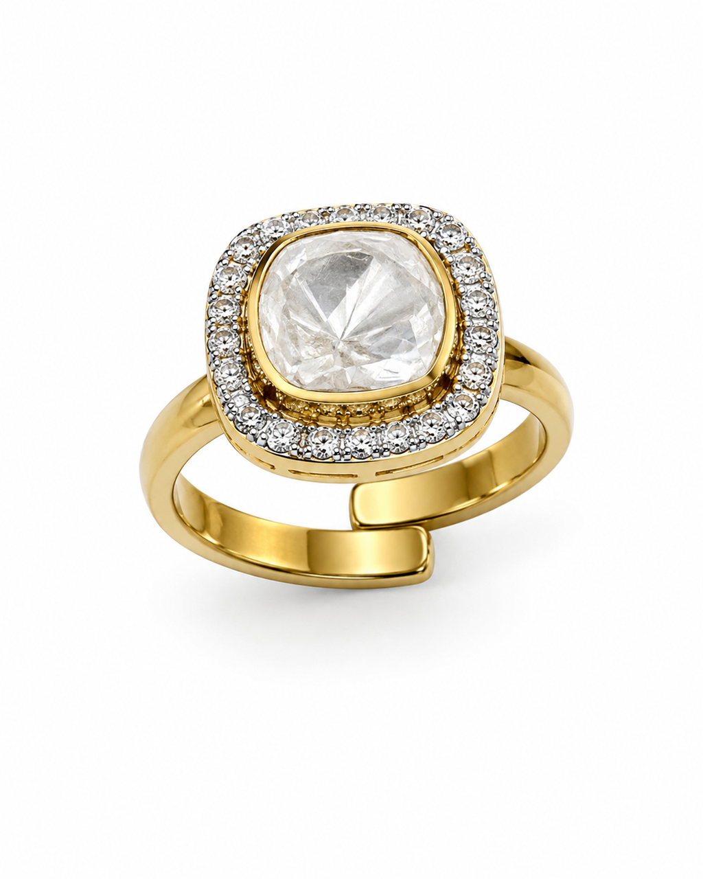 Moonlit Halo Ring