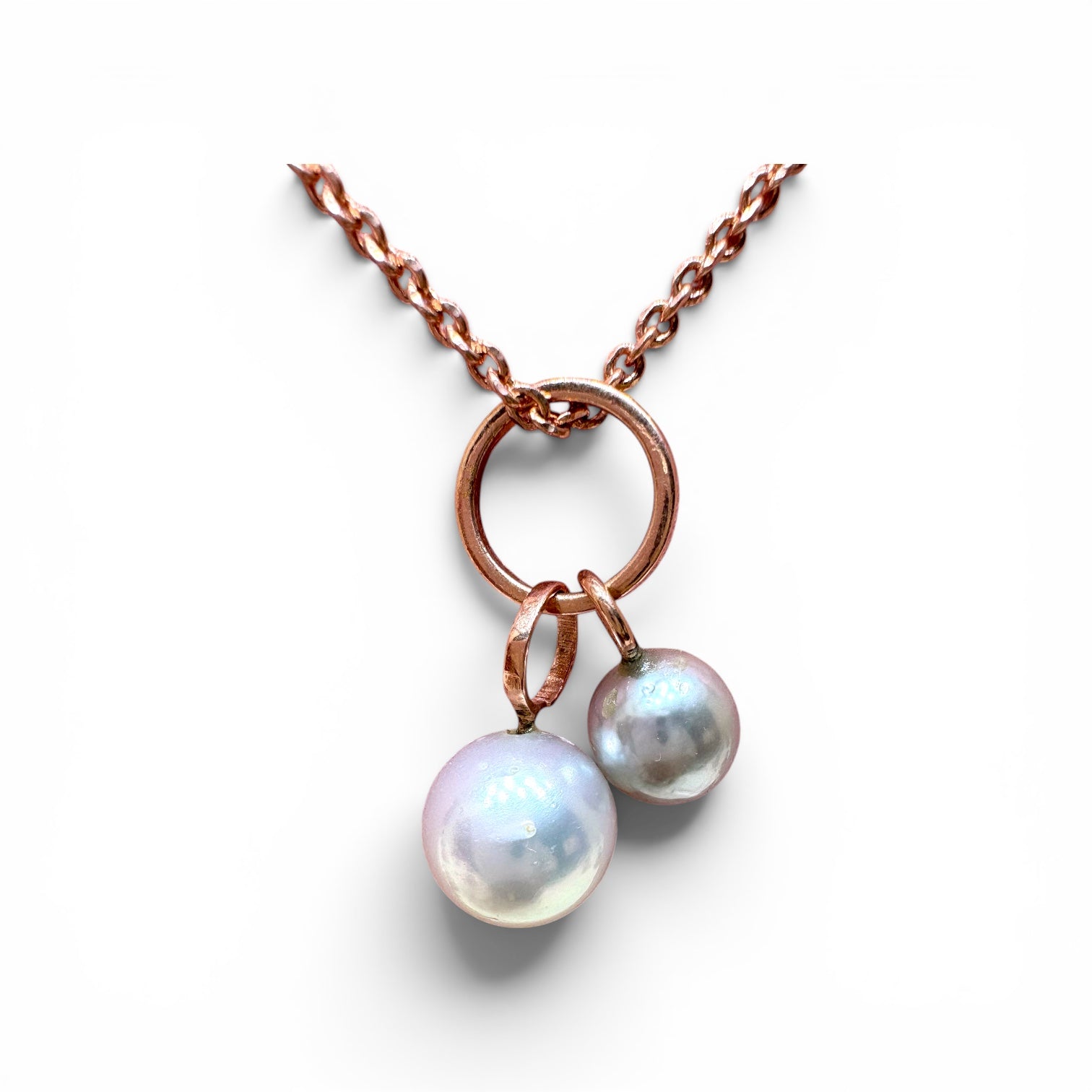 Twin Moon Pearl Pendant