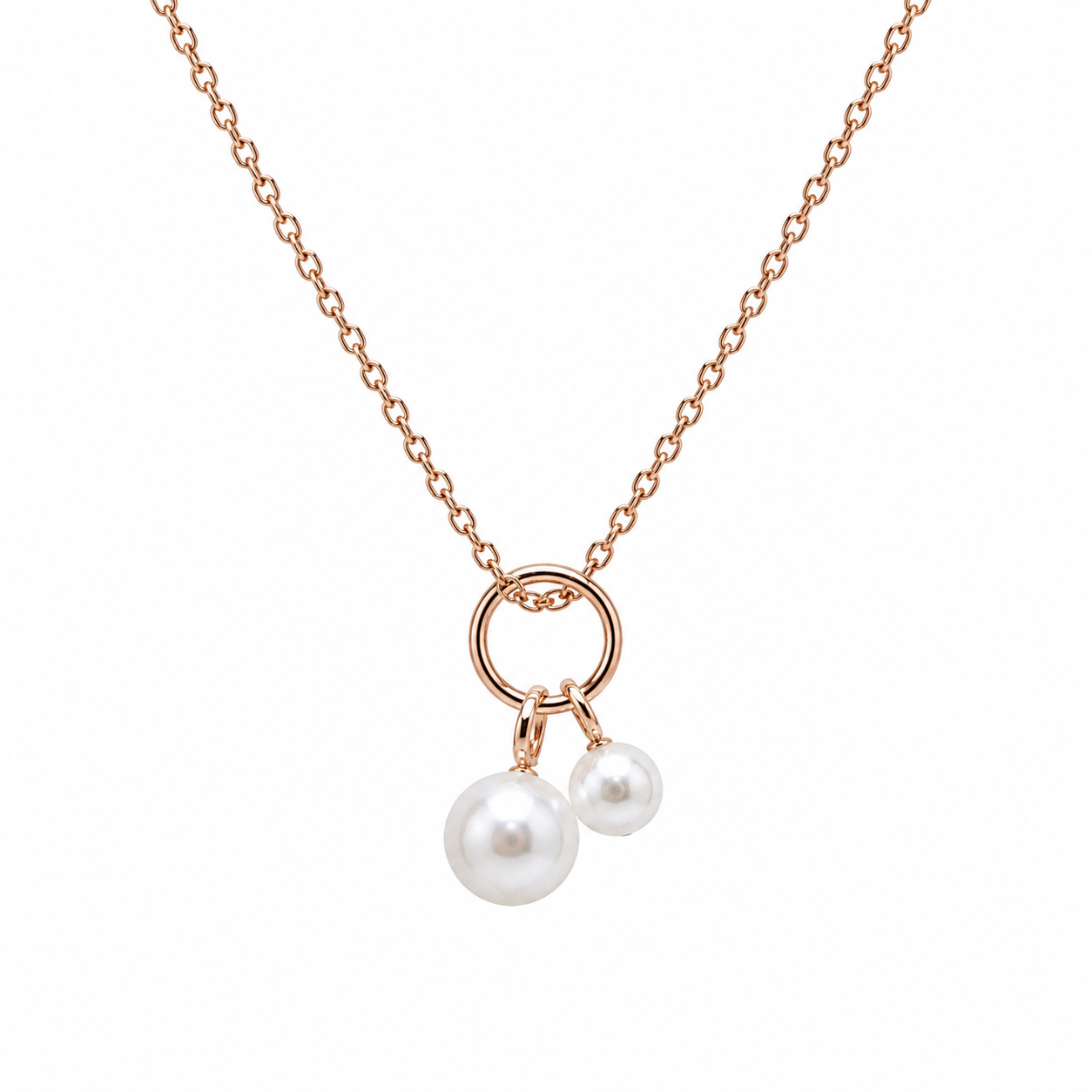 Twin Moon Pearl Pendant