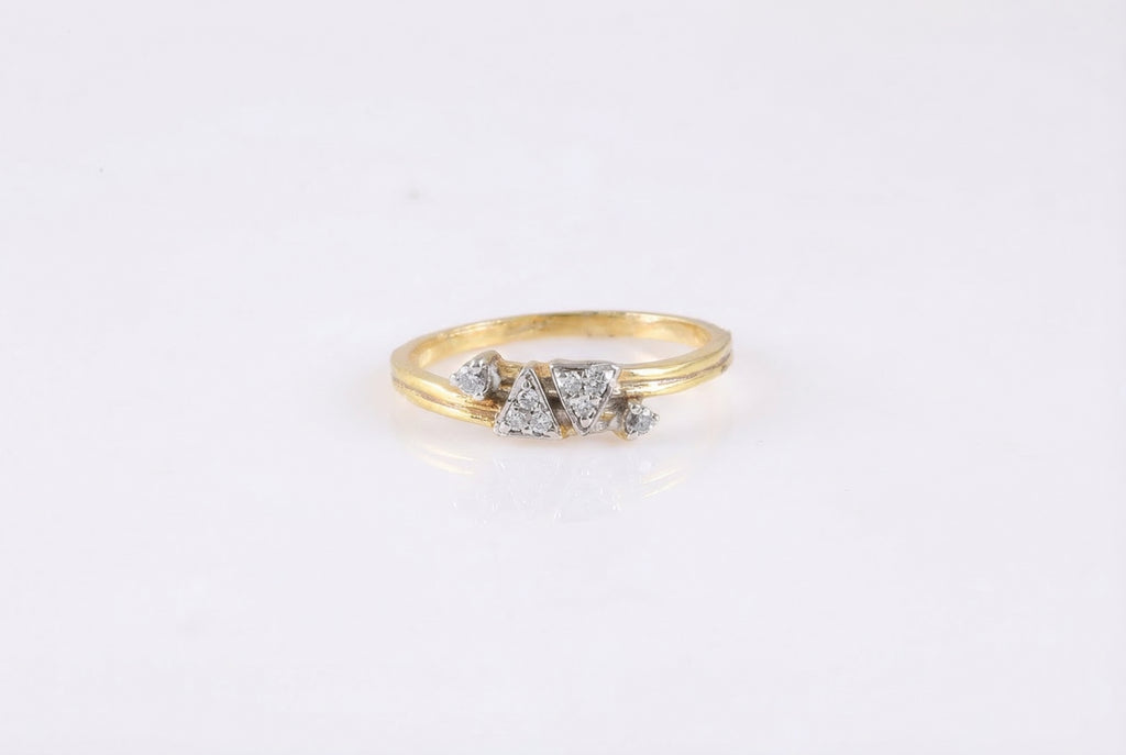 Geometric Crystal Band Ring