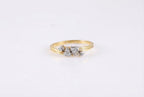 Geometric Crystal Band Ring