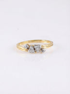 Geometric Crystal Band Ring