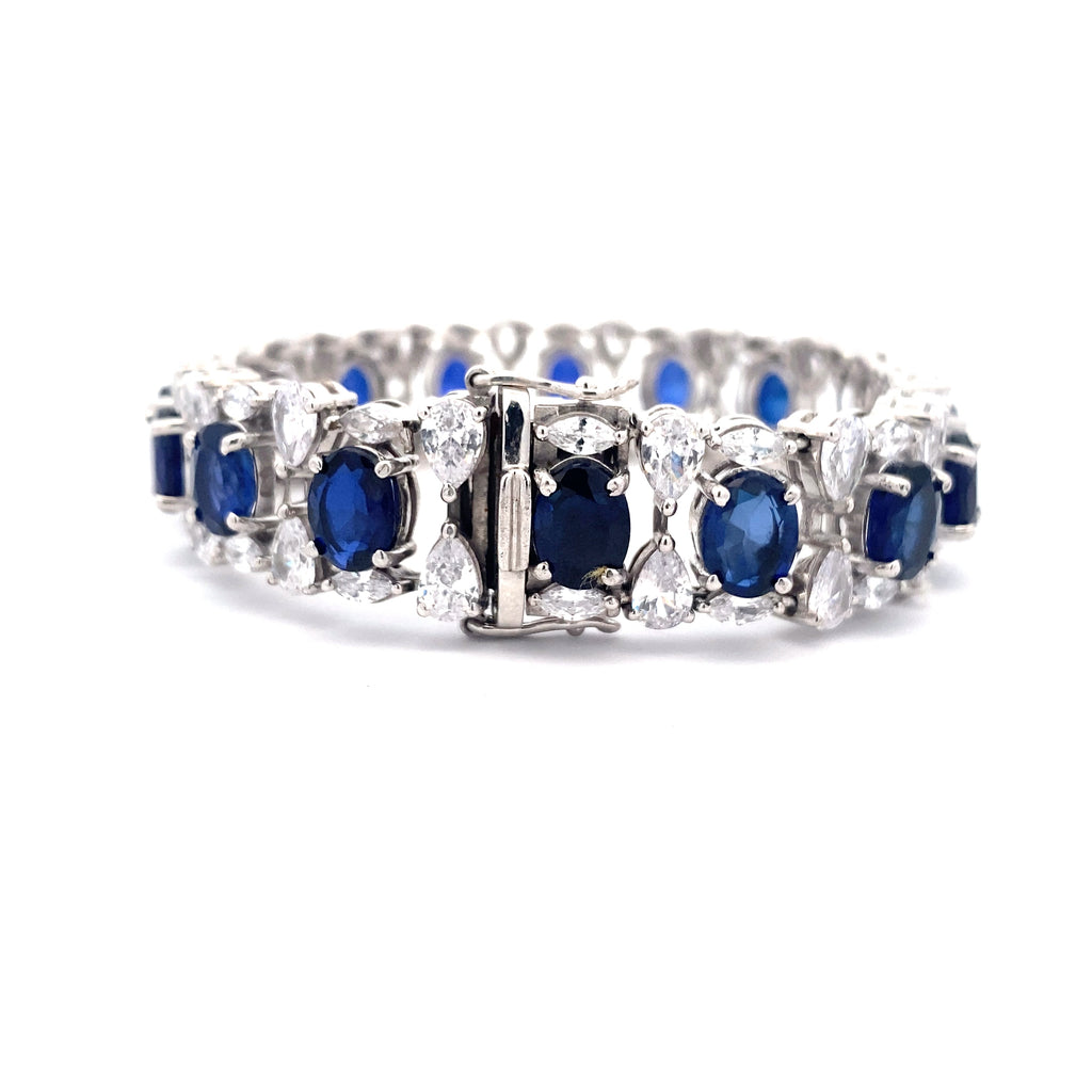Sapphire Moissanite Bracelet