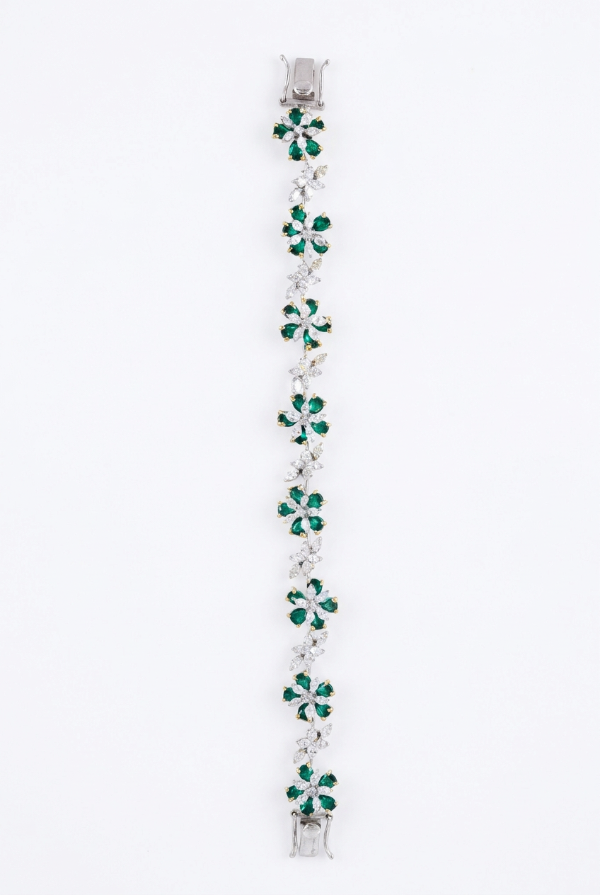 Semi Precious Emerald Bloom