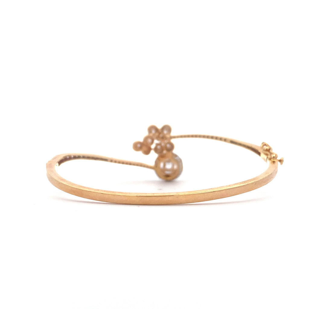 Moissanite Cluster Bangle