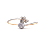 Moissanite Cluster Bangle