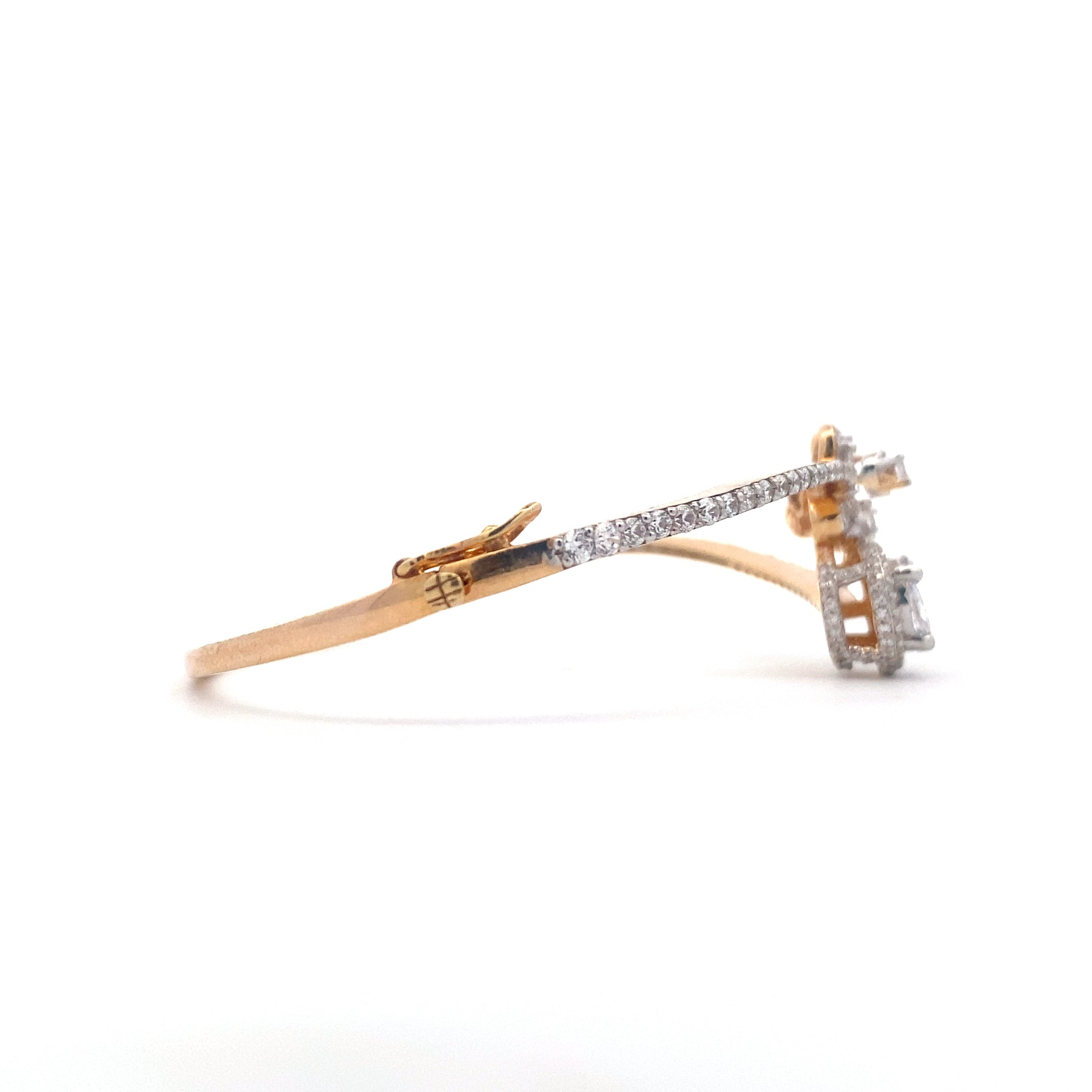 Moissanite Cluster Bangle