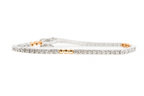 Two-Tone Moissanite Bracelet