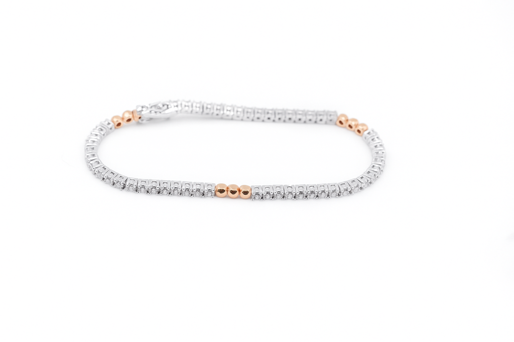 Two-Tone Moissanite Bracelet