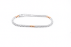 Two-Tone Moissanite Bracelet