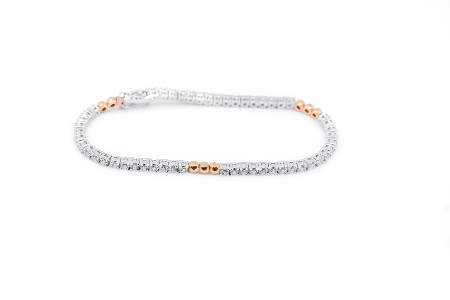 Two-Tone Moissanite Bracelet