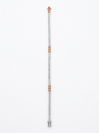 Two-Tone Crystal Tennis Bracelet