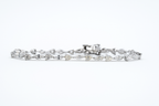 Pear Moissanite Tennis Bracelet