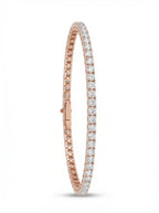 Rose Gold Crystal Tennis Bracelet