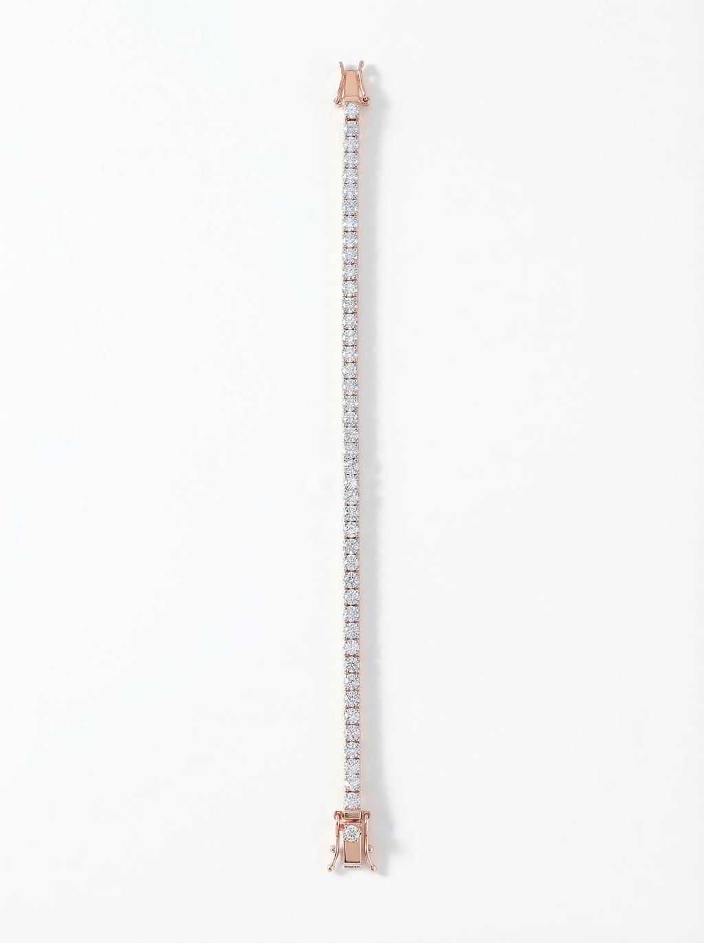 Rose Gold Crystal Tennis Bracelet