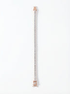 Rose Gold Crystal Tennis Bracelet