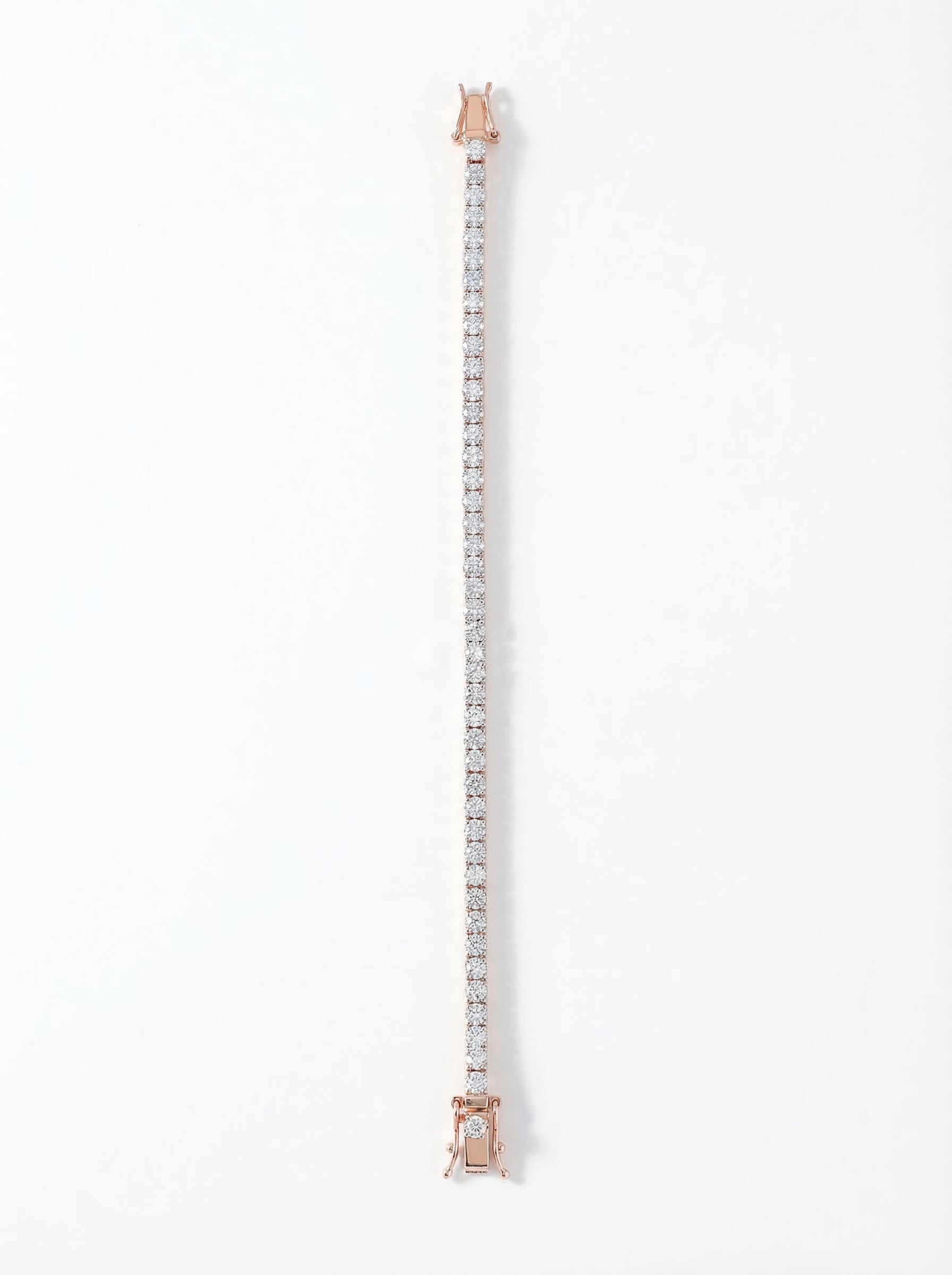 Rose Gold Crystal Tennis Bracelet