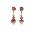 Tiered Pearl Drop Earrings