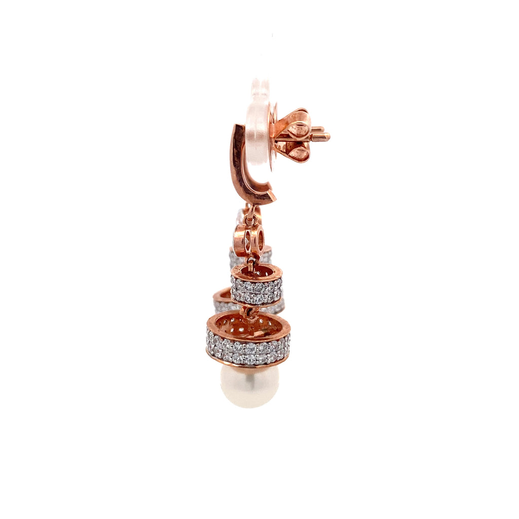 Tiered Pearl Drop Earrings