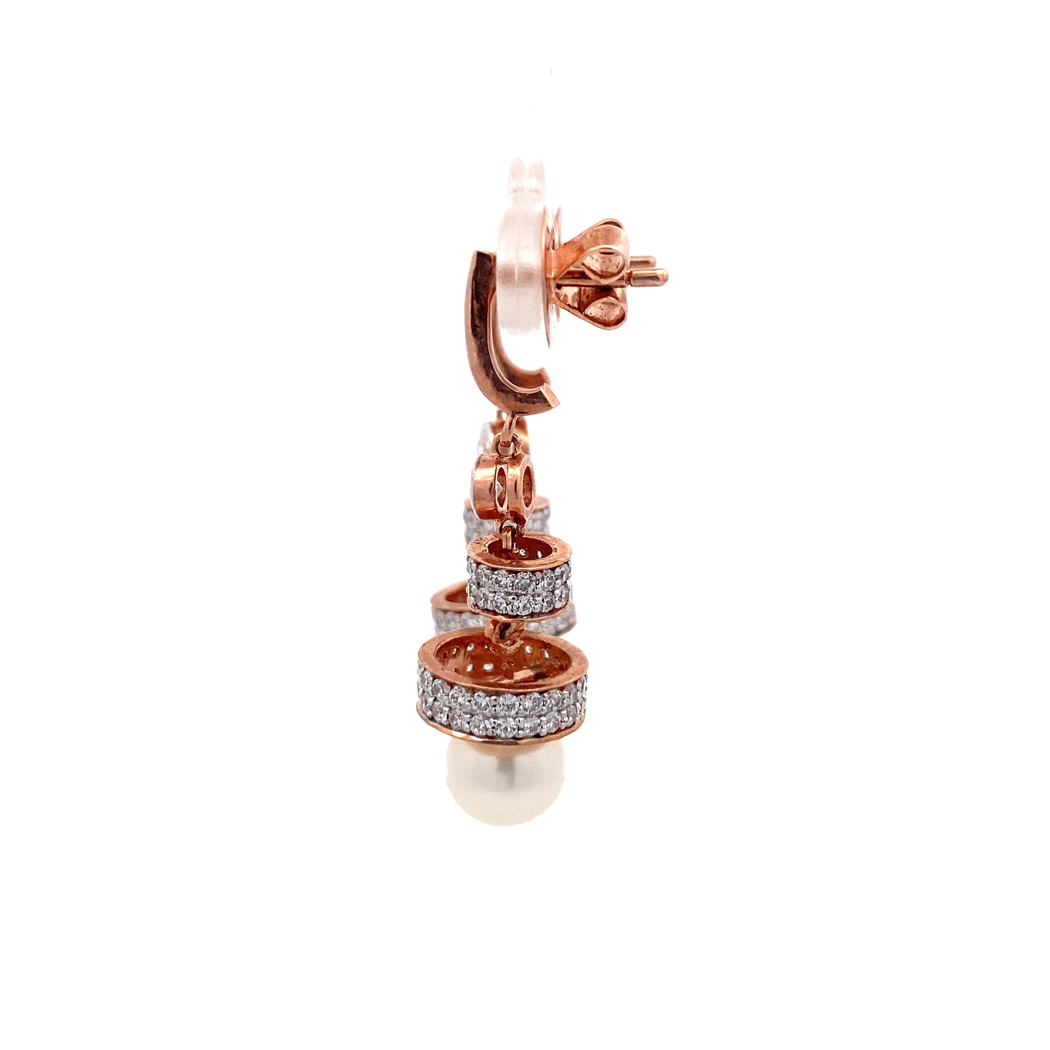 Tiered Pearl Drop Earrings