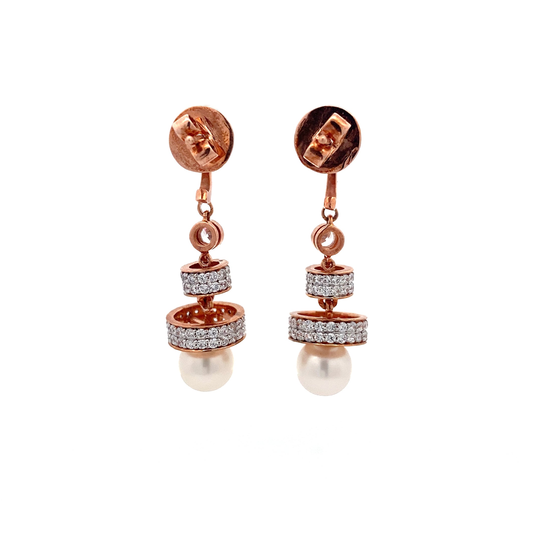 Tiered Pearl Drop Earrings