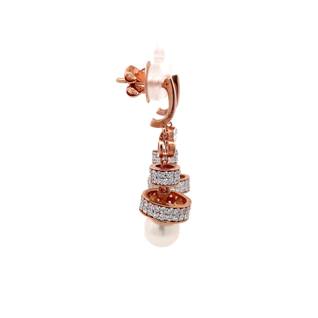 Tiered Pearl Drop Earrings