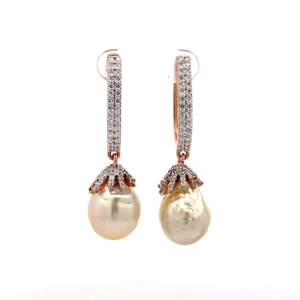 Hoop Crown Pearl Drop