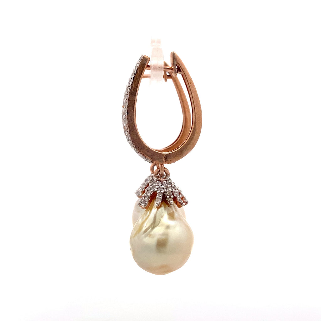 Hoop Crown Pearl Drop