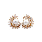 Open Laurel Leaf Studs