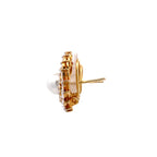 Open Laurel Leaf Studs
