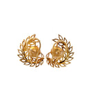 Open Laurel Leaf Studs