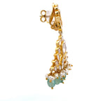 Lotus Emerald Pearl Chandbali