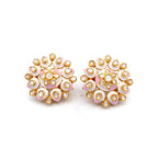 Cluster Pink Stone Studs