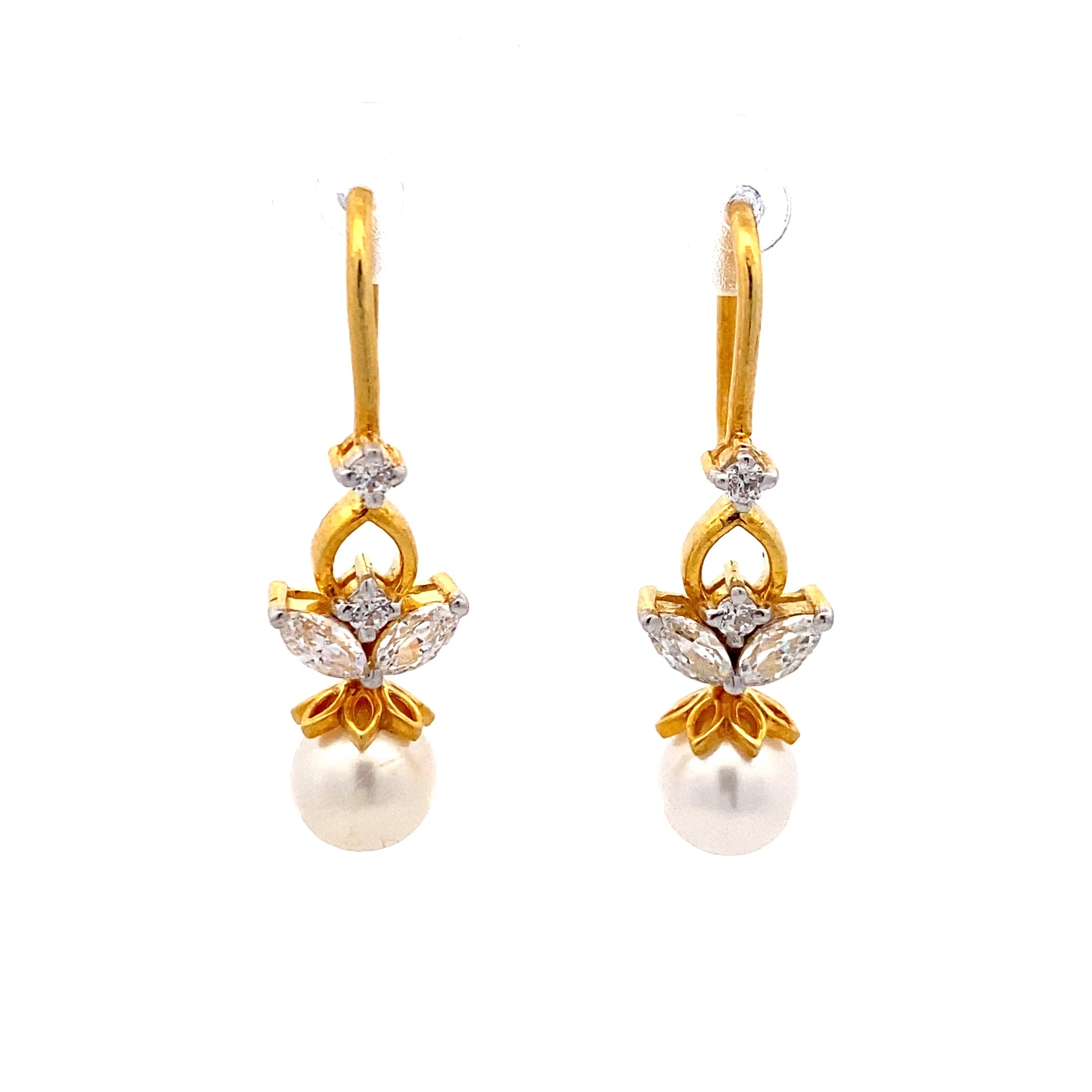 Crystal Pearl Hook Drops