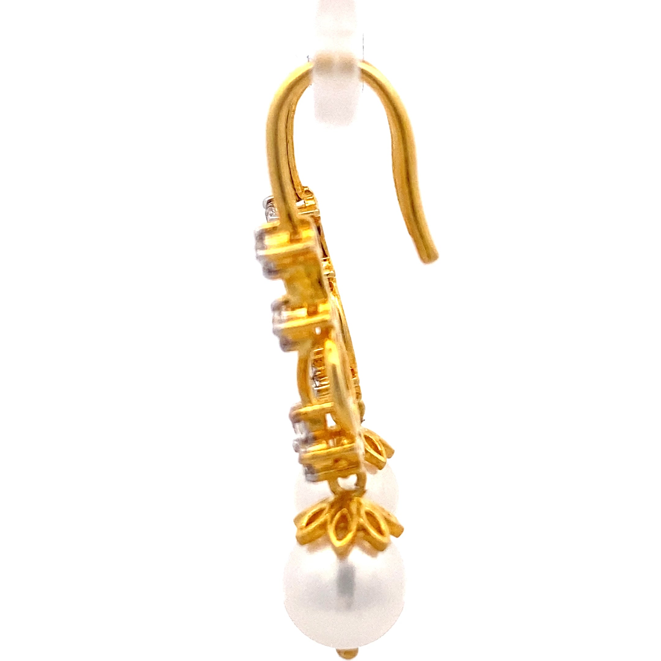 Crystal Pearl Bar Drops