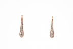 Pavé Teardrop Hoop Earrings