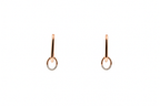 Circle Drop Huggie Earrings