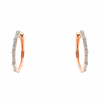 Geometric Moissanite Hoop Earrings