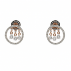 Moissanite Halo Chandelier Studs