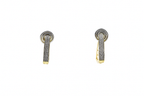 Two-Tone Moissanite Bar Drops