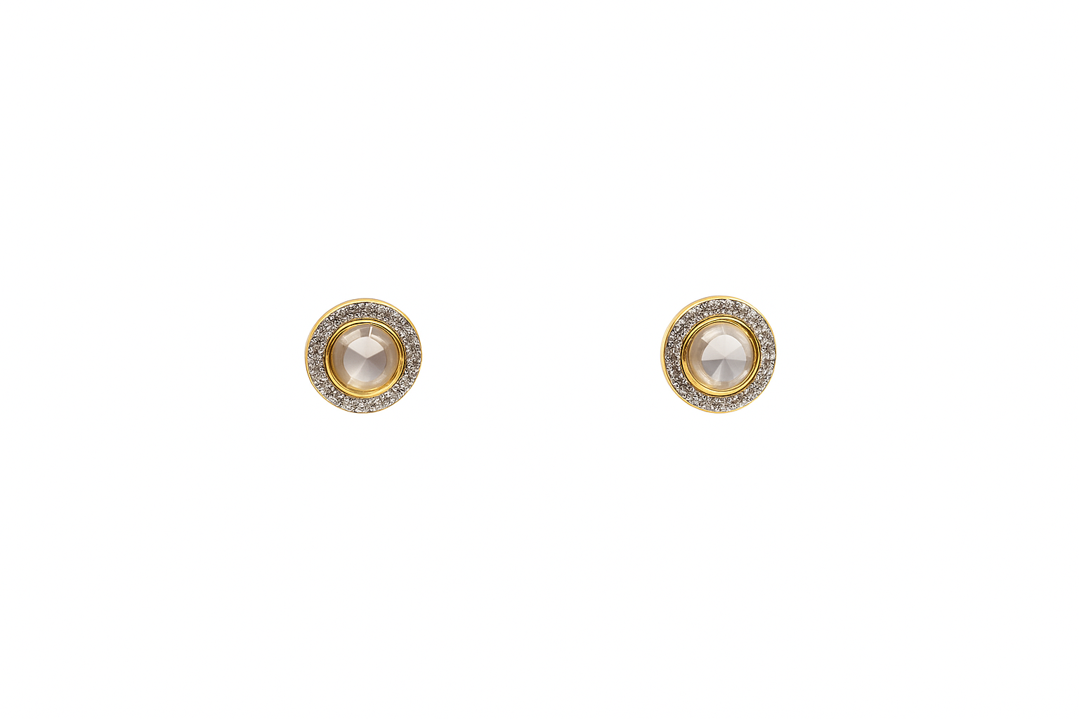 Halo Crystal Stud Earrings